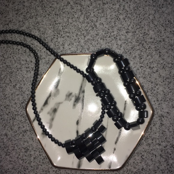 Chrome Necklace & Bracelet Set - Picture 2 of 4